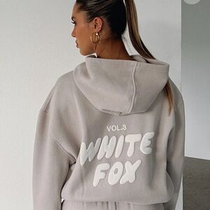 White Fox hoodie & matching sweats